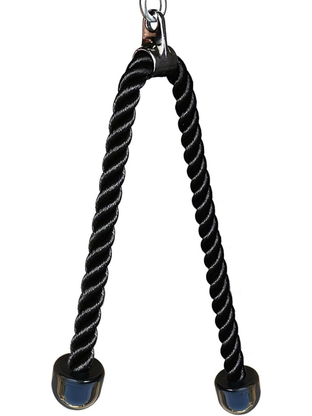 Adjustable Long Tricep Rope Attachment for Home Gym Cable Machine - 47-63 Inch